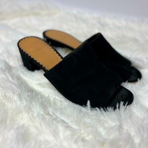 LOFT Women’s Black Mules with Low Block Heel